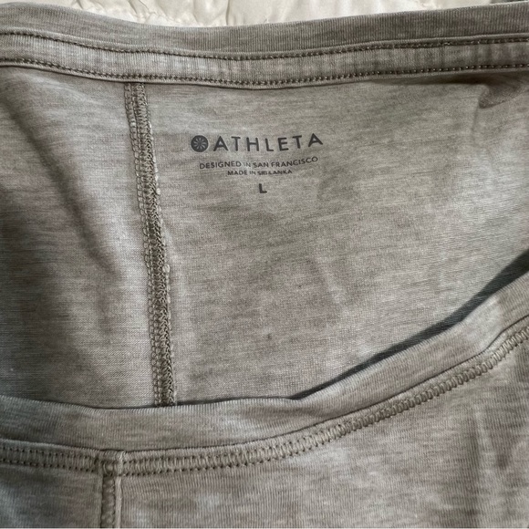 ATHLETA Train Long Sleeve Top Gray size Large - Picture 2 of 5